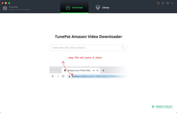 Amazon Video Downloader を起動後の画面